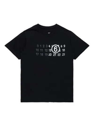 Mm6 Maison Margiela Kids' T-shirt In Black