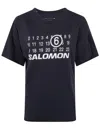 Mm6 Maison Margiela X Salomon Logo Cotton T-shirt In Blue