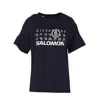 Mm6 Maison Margiela X Salomon Logo Cotton T-shirt In Black