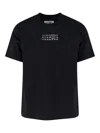 Mm6 Maison Margiela Numeric Signature Mm6 T-shirt Black In Black