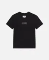 Mm6 Maison Margiela Numeric Signature Mm6 T-shirt Black In Black