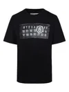Mm6 Maison Margiela Logo Short-sleeved T-shirt In Black