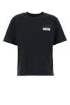 Mm6 Maison Margiela Slate Cotton T-shirt In Black