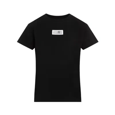 Mm6 Maison Margiela Mm6 By Maison Margiela Numeric Cotton Jersey T-shirt In Black