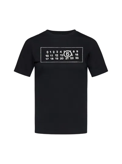 Mm6 Maison Margiela T-shirt In Black