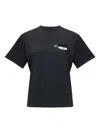 Mm6 Maison Margiela Slate Cotton T-shirt In Black