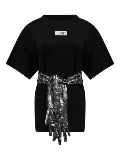 Mm6 Maison Margiela T-shirt Clothing In Black
