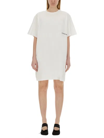 Mm6 Maison Margiela T-shirt Dress In White