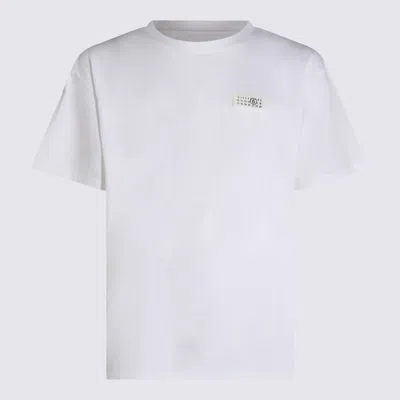 MM6 MAISON MARGIELA MM6 MAISON MARGIELA WHITE COTTON T-SHIRT