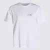 Mm6 Maison Margiela Mm6 By Maison Margiela Relaxed-fit Cotton T-shirt With Subtle Logo Detail In White