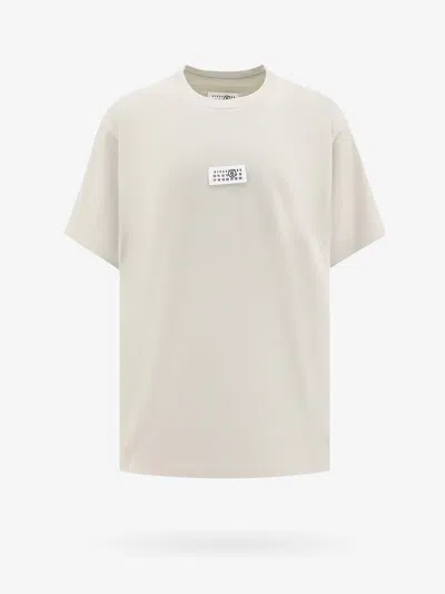 Mm6 Maison Margiela T-shirt With Numeric Logo Label In Grey
