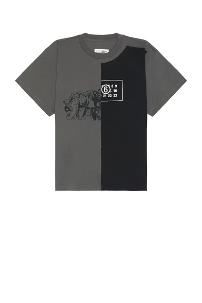 Mm6 Maison Margiela Man T-shirt Grey Size Xxl Cotton In Multi