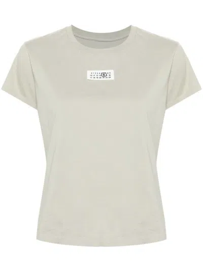 Mm6 Maison Margiela T-shirt Mit Nummern-motiv In Verde