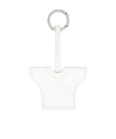Mm6 Maison Margiela T-shirt Keychain In White