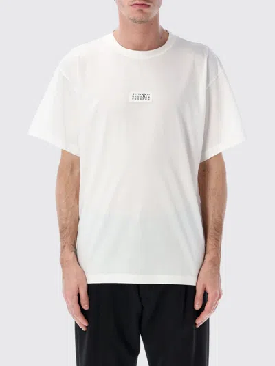 Mm6 Maison Margiela Mm6 By Maison Margiela Minimalist Logo Short Sleeve T-shirt In White