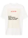 MM6 MAISON MARGIELA WHITE INVITATION-PRINT COTTON T-SHIRT