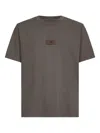 Mm6 Maison Margiela Taupe Jersey Numeric Signature T-shirt In Gray