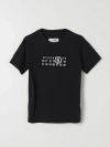 MM6 MAISON MARGIELA T-SHIRT MM6 MAISON MARGIELA KIDS colour BLACK,F15136002