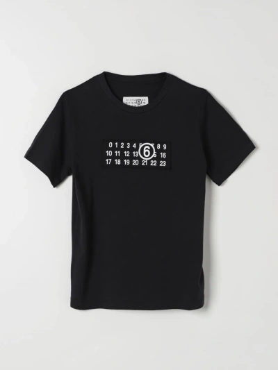 Mm6 Maison Margiela Babies' T-shirt  Kids Color Black
