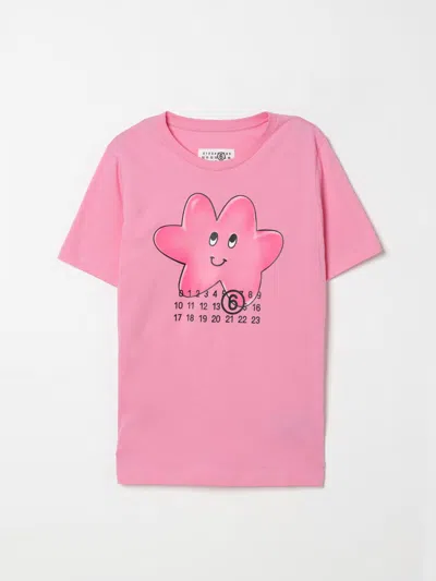 Mm6 Maison Margiela Kids' T-shirt  Kinder Farbe Pink