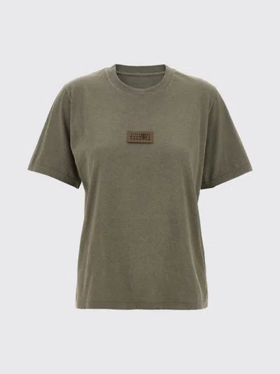 MM6 MAISON MARGIELA T-SHIRT MM6 MAISON MARGIELA WOMAN COLOR GREY,H30913020