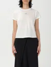Mm6 Maison Margiela Numeric Cotton Jersey T-shirt In White