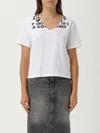 Mm6 Maison Margiela T-shirt Scollo A V Aids Program In White