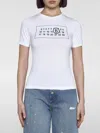 Mm6 Maison Margiela Logo Short-sleeved T-shirt In White