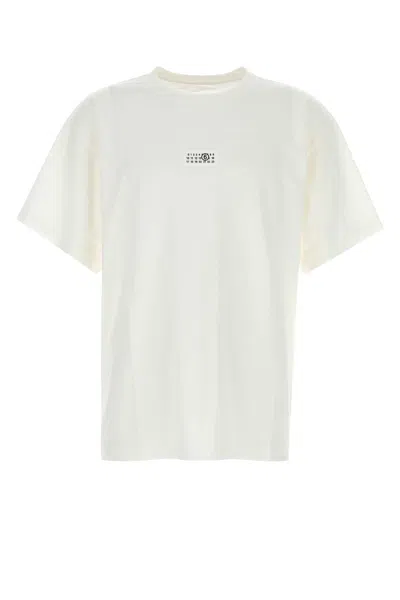 Mm6 Maison Margiela Short Sleeve Logo T-shirt In Neutral