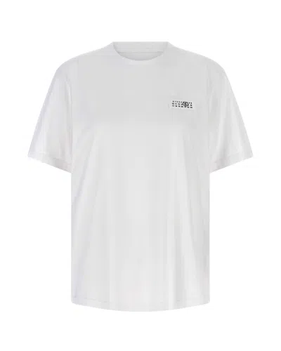 MM6 MAISON MARGIELA T-SHIRT NUMERIC SIGNATURE OPTIC WHITE