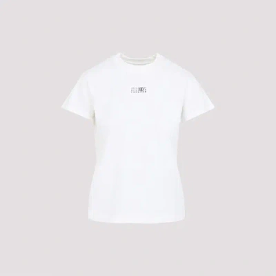 Mm6 Maison Margiela Mm6 By Maison Margiela Numeric Cotton Jersey T-shirt In White