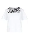 Mm6 Maison Margiela T-shirt Scollo A V Aids Program In White