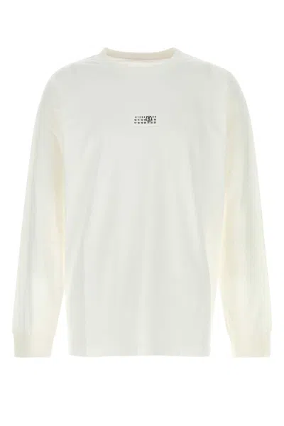 Mm6 Maison Margiela T-shirt Tag Long Sleeve In Neutral