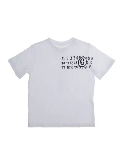 Mm6 Maison Margiela Kids' T-shirt Unisex In White