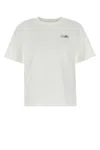 Mm6 Maison Margiela Mm6 By Maison Margiela Relaxed-fit Cotton T-shirt With Subtle Logo Detail In White