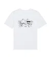 Mm6 Maison Margiela Mm6 By Maison Margiela Bunny T-shirt With Numeric Logo Print In White