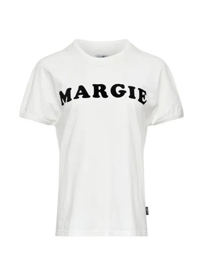 Mm6 Maison Margiela Vintage Jersey Cotton Tshirt In White