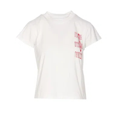 Mm6 Maison Margiela Numbers-print Cotton T-shirt In White