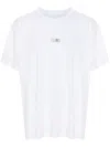 Mm6 Maison Margiela Cotton Crew-neck T-shirt With Numeric Signature Patch In White