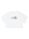 Mm6 Maison Margiela Numbers-print Cotton T-shirt In White