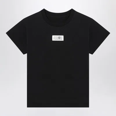 Mm6 Maison Margiela Mm6 By Maison Margiela Numeric Cotton Jersey T-shirt In Black