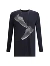 Mm6 Maison Margiela Mm6 X Salomon Edition Sneaker Print T-shirt Black In Black