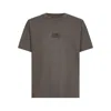 Mm6 Maison Margiela Taupe Jersey Numeric Signature T-shirt