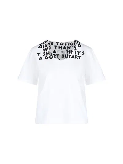 MM6 MAISON MARGIELA MM6 MAISON MARGIELA PRINTED COTTON T-SHIRT