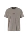 Mm6 Maison Margiela Mm6 By Maison Margiela Relaxed-fit Cotton T-shirt With Logo Patch In Gray