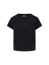 Mm6 Maison Margiela Crew Neck Short Sleeves Top In Black