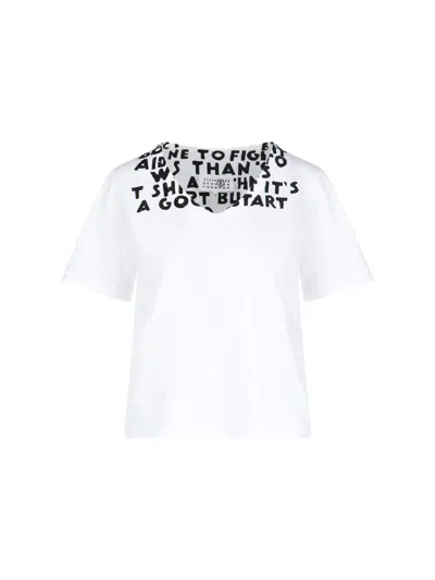 Mm6 Maison Margiela T-shirts And Polos In White