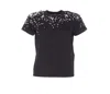 Mm6 Maison Margiela Graphic Print Crewneck Short Sleeve T-shirt In Black