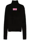 Mm6 Maison Margiela Numbers-motif Sweater In Black