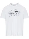 Mm6 Maison Margiela Mm6 By Maison Margiela Bunny T-shirt With Numeric Logo Print In White